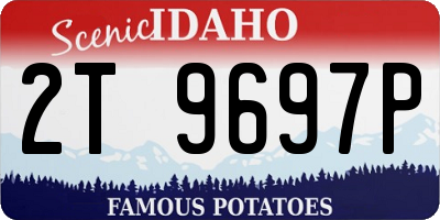 ID license plate 2T9697P
