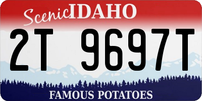 ID license plate 2T9697T