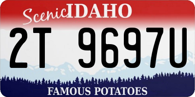 ID license plate 2T9697U