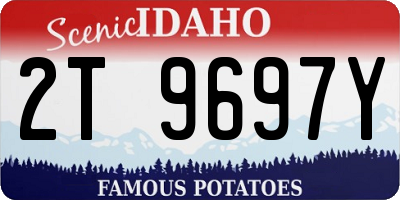 ID license plate 2T9697Y