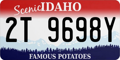 ID license plate 2T9698Y
