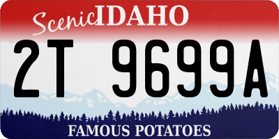 ID license plate 2T9699A