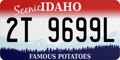 ID license plate 2T9699L