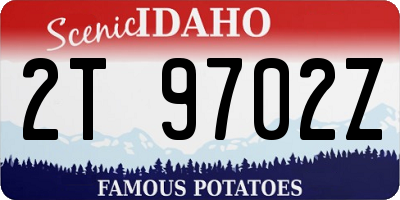 ID license plate 2T9702Z