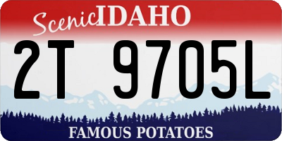 ID license plate 2T9705L