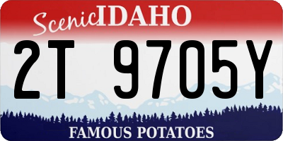 ID license plate 2T9705Y