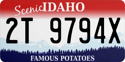 ID license plate 2T9794X