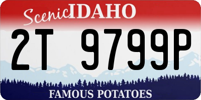 ID license plate 2T9799P