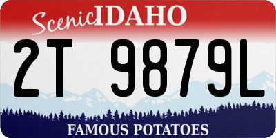 ID license plate 2T9879L