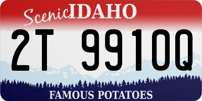ID license plate 2T9910Q