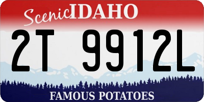 ID license plate 2T9912L