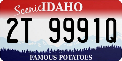 ID license plate 2T9991Q