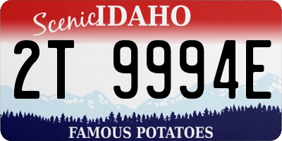 ID license plate 2T9994E