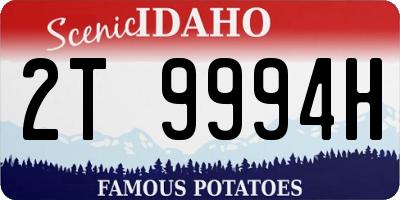 ID license plate 2T9994H
