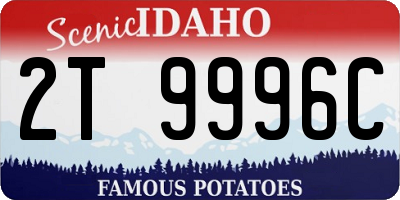ID license plate 2T9996C