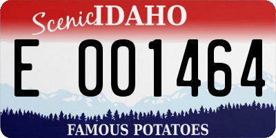 ID license plate E001464