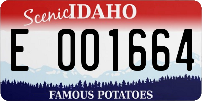 ID license plate E001664
