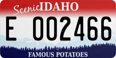 ID license plate E002466