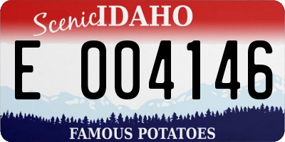 ID license plate E004146