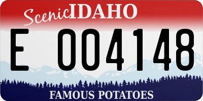 ID license plate E004148