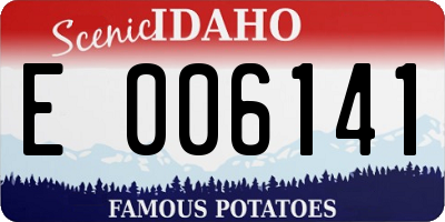 ID license plate E006141