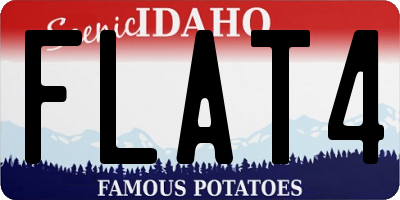 ID license plate FLAT4