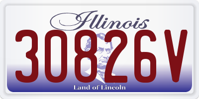 IL license plate 30826V
