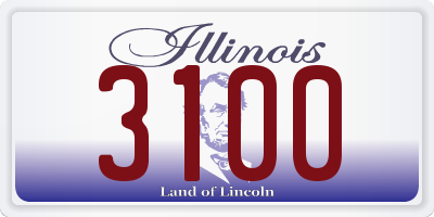 IL license plate 3100