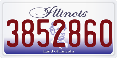 IL license plate 3852860