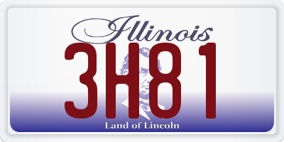 IL license plate 3H81