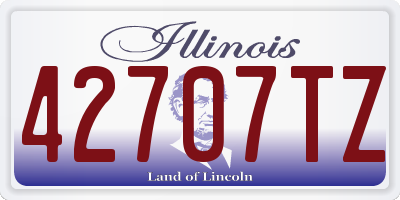 IL license plate 42707TZ