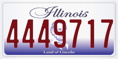 IL license plate 4449717