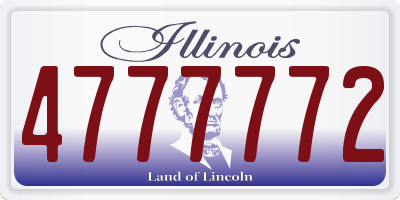 IL license plate 4777772