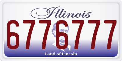 IL license plate 6776777