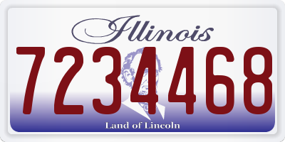 IL license plate 7234468