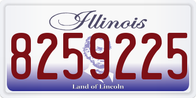 IL license plate 8259225