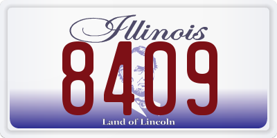 IL license plate 8409