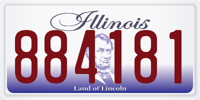 IL license plate 884181