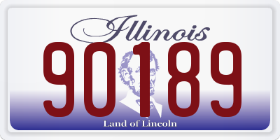 IL license plate 90189