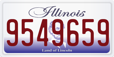 IL license plate 9549659