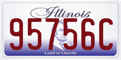 IL license plate 95756C
