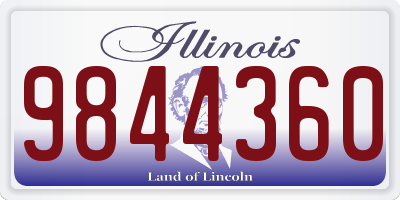 IL license plate 9844360
