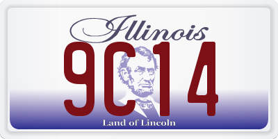 IL license plate 9C14