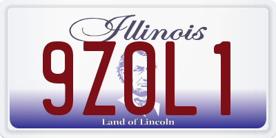 IL license plate 9Z0L1