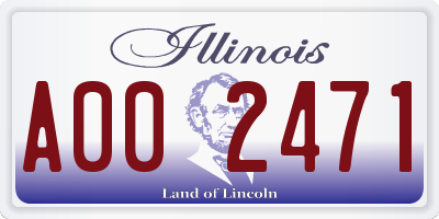 IL license plate A002471