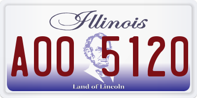 IL license plate A005120