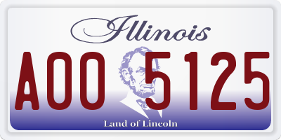 IL license plate A005125