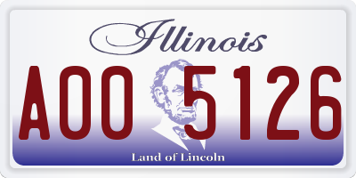 IL license plate A005126