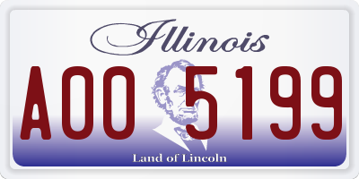 IL license plate A005199