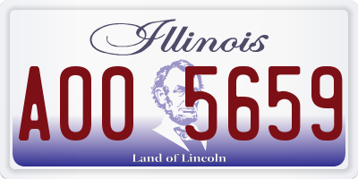 IL license plate A005659